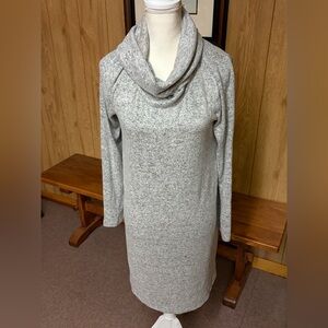 Apt 9 Gray Cowl Neck Soft and Cozy Sweater Dress Size M